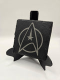 Starfleet slate coaster