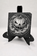 Halloween Pumpkin slate coaster