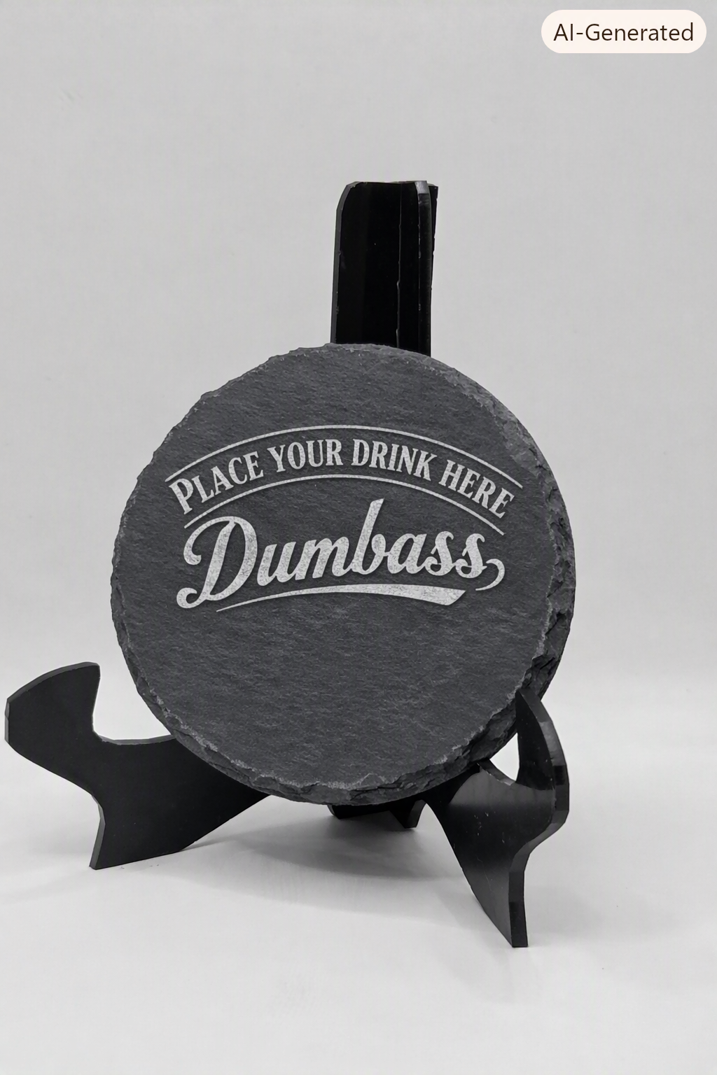 Round Slate Coaster blank