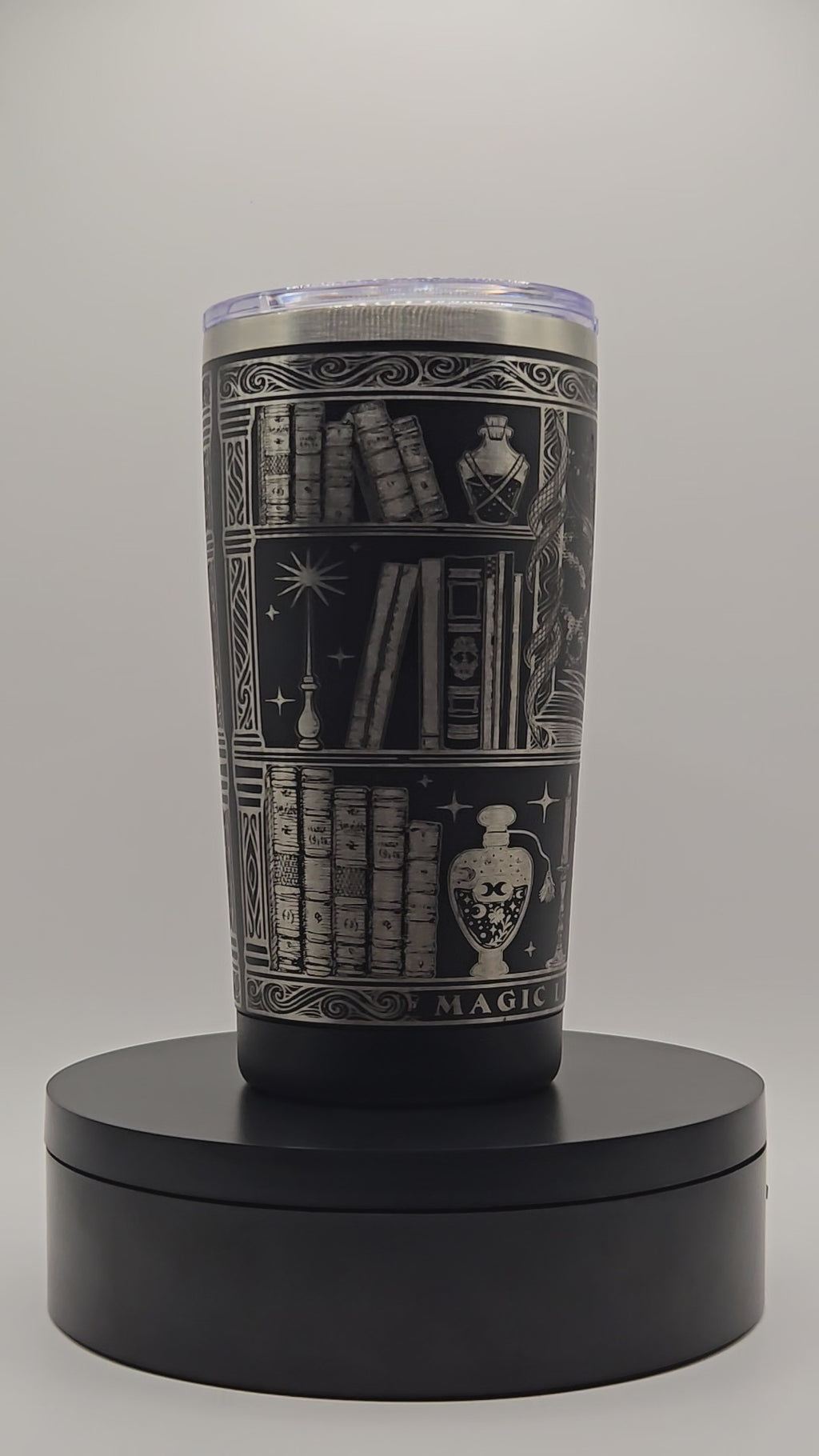 Magic lies between pages tumbler